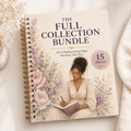 Just a Book and a Pen Full Collection Bundle | 15 Healing Journal Pages for Teen Girls | Complete Printable Faith-Based Journal | Digital Download