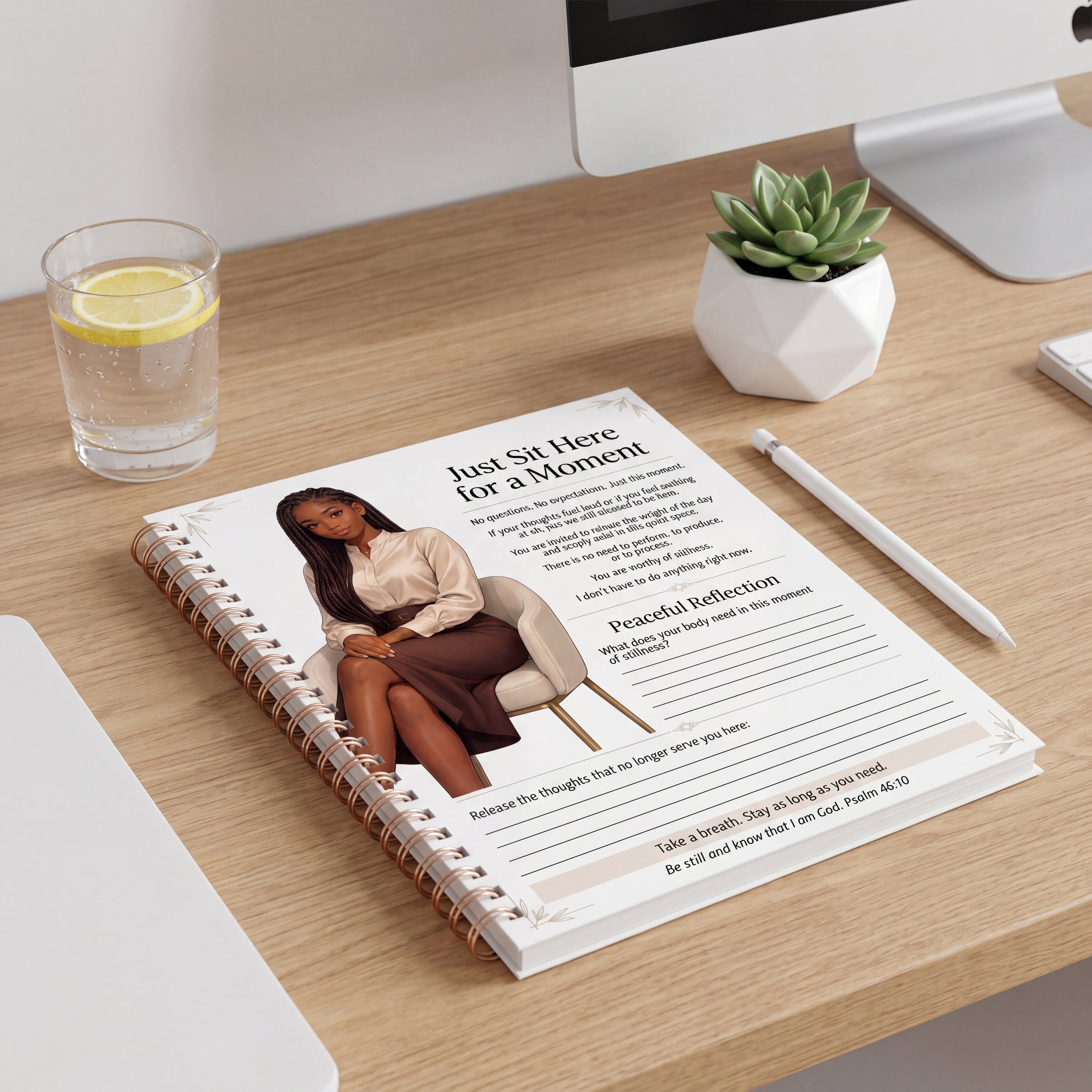 Just Sit Here for a Moment  No Pressure Journal Page for Teen Girls | Printable Faith-Based Stillness Page | Digital Download