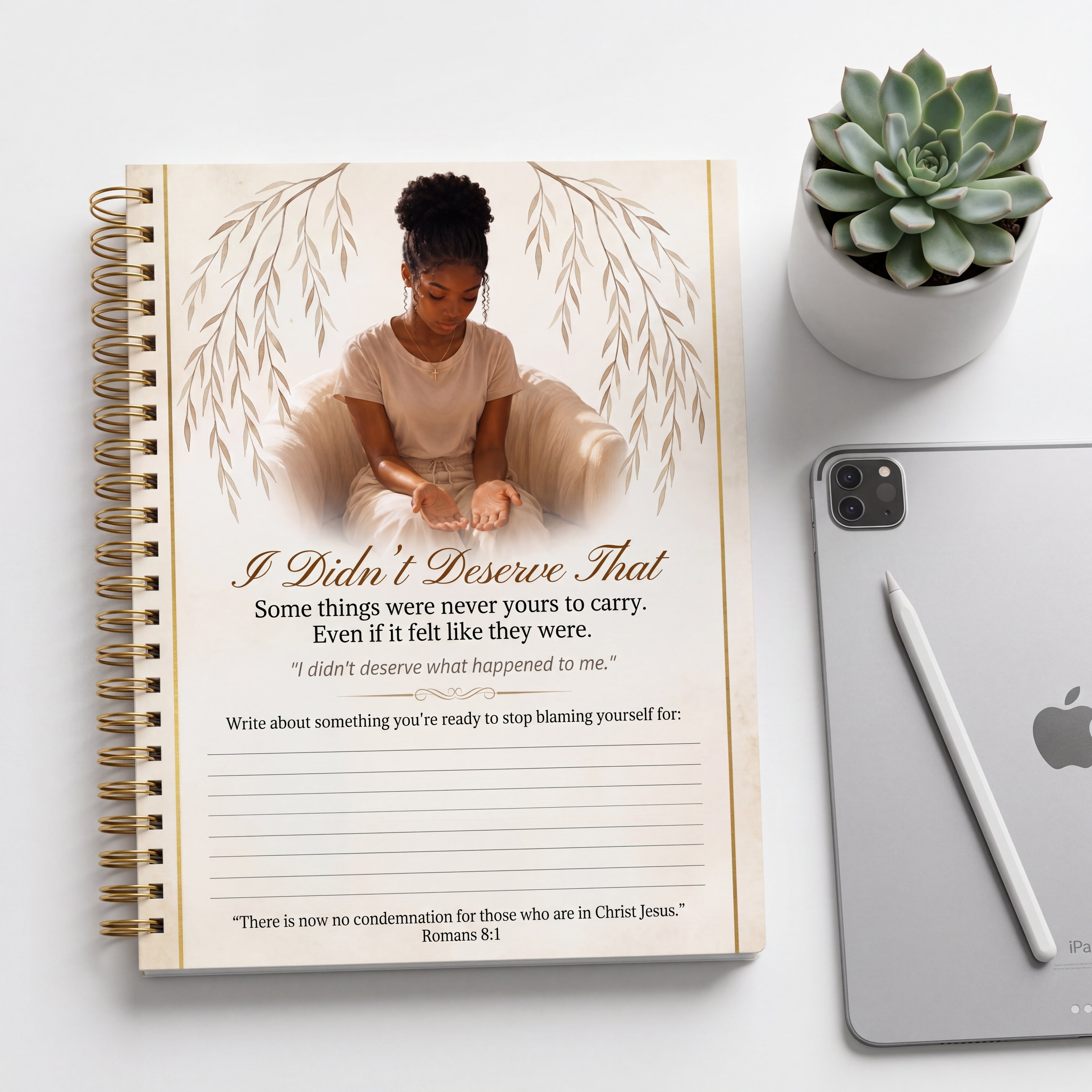 Just a Book and a Pen Full Collection Bundle | 15 Healing Journal Pages for Teen Girls | Complete Printable Faith-Based Journal | Digital Download