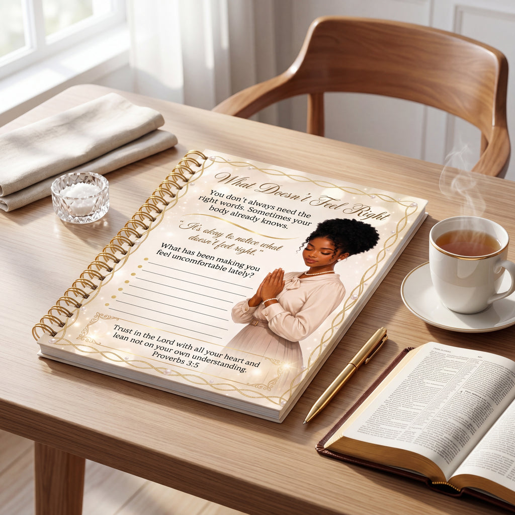 Black Young Adult  African American Prayer Journal Page, Christian Mental Health Worksheet, Proverbs 3:5 Bible Study Printable, Black Woman Devotional PDF