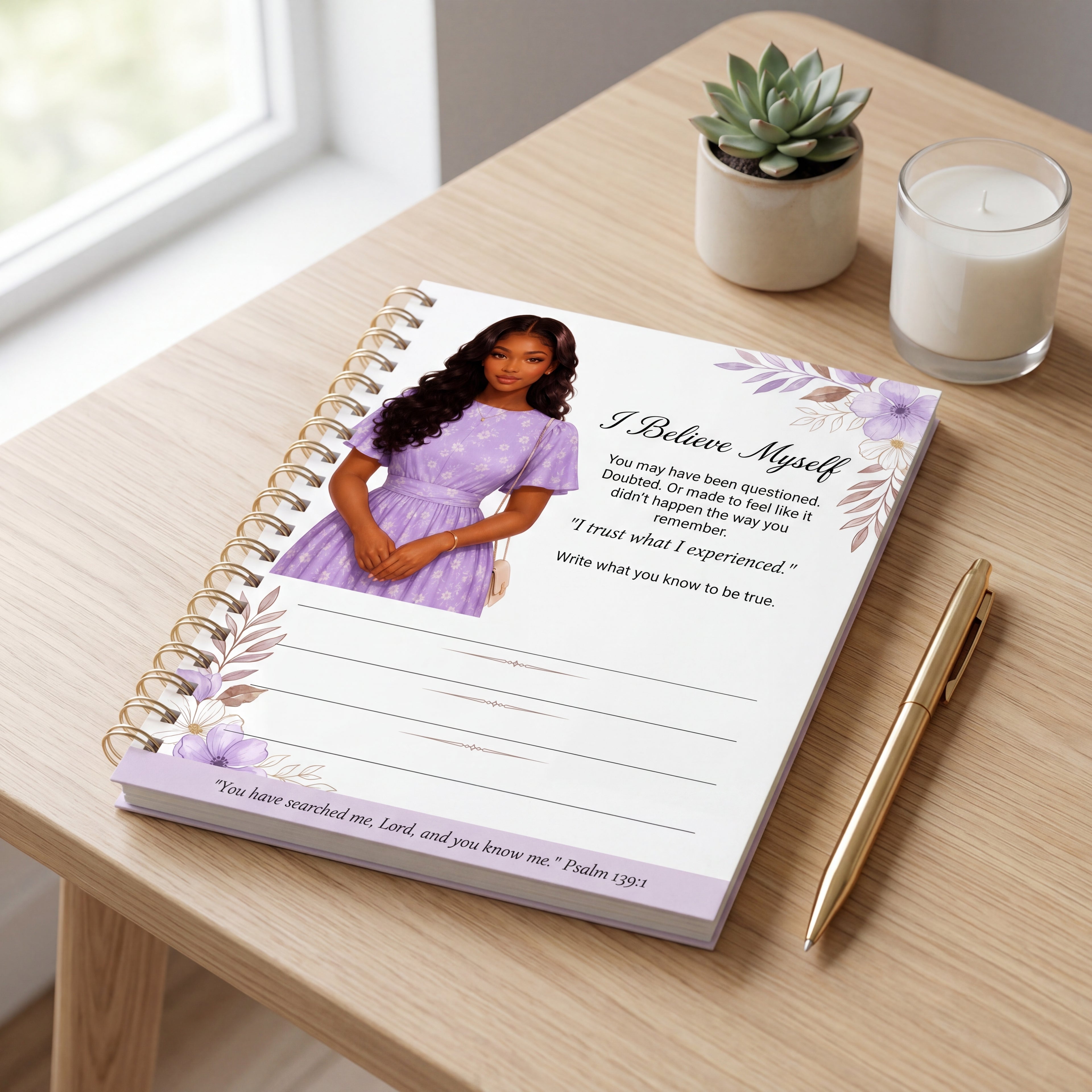Black Young Adult  Journal Page Printable | Black Woman Affirmation Worksheet | Gaslighting Recovery & Self Trust | Mental Health Digital PDF