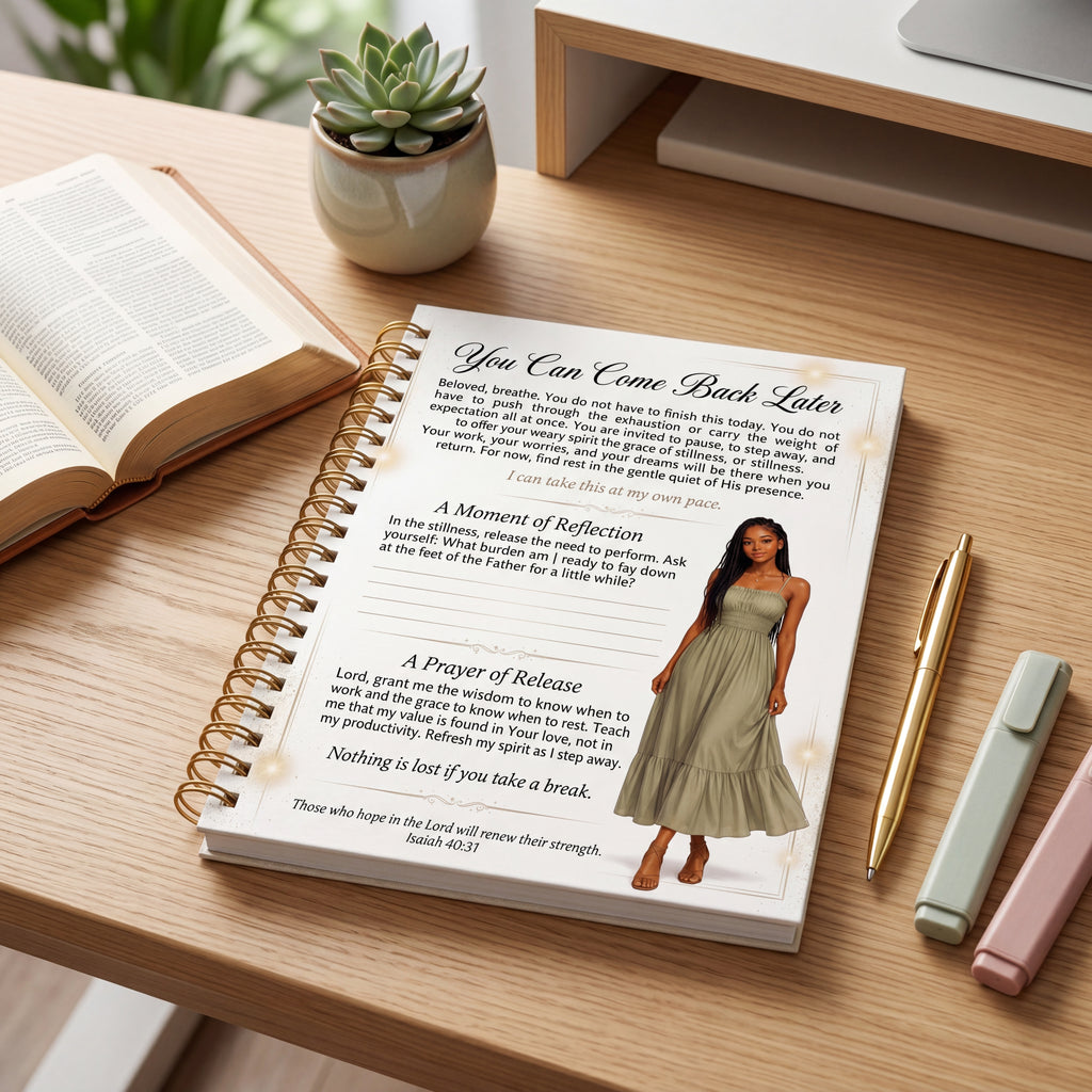 You Can Come Back Later No Pressure Journal Page for Teen Girls | Printable Faith-Based Permission Page | Healing Digital Download