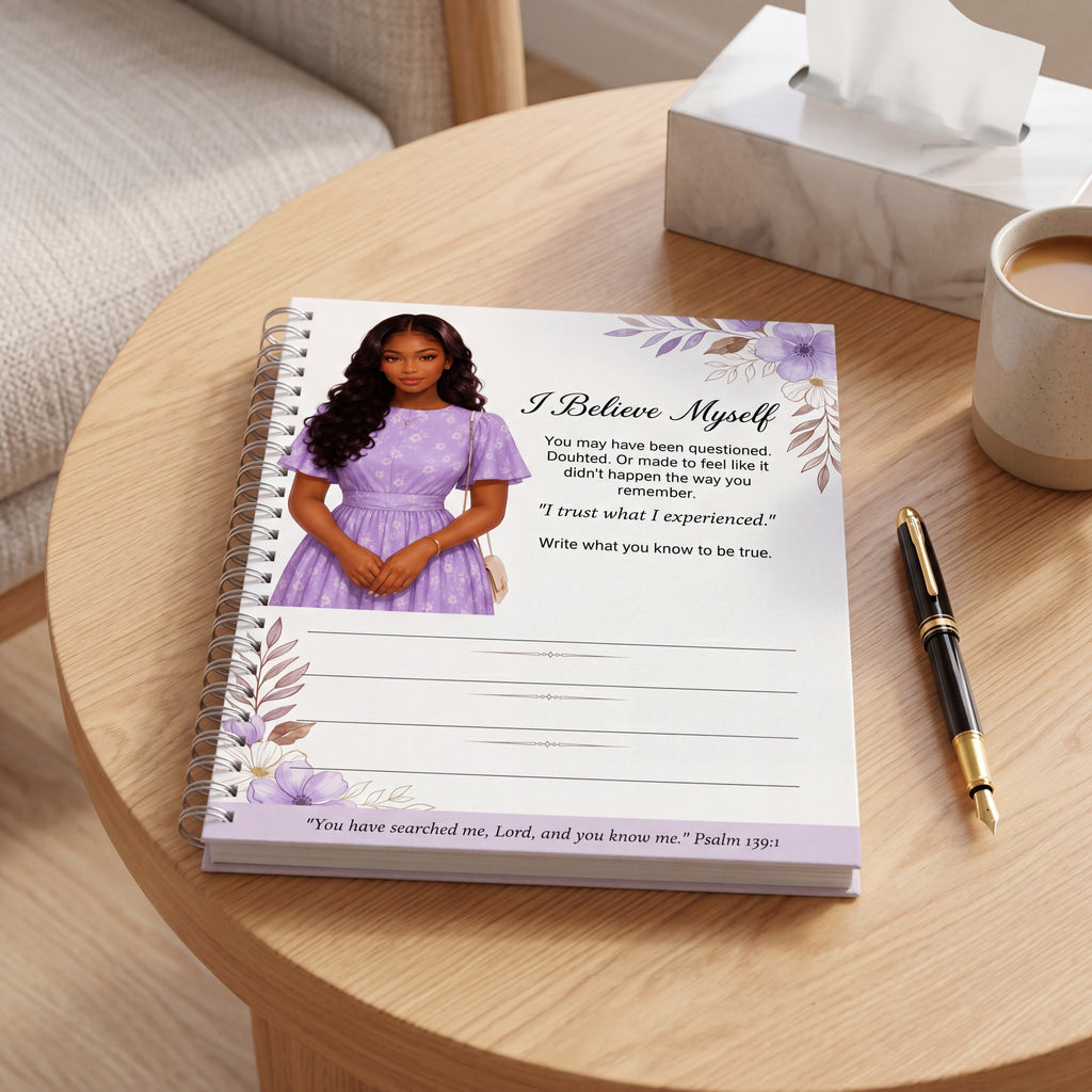 Black Young Adult  Journal Page Printable | Black Woman Affirmation Worksheet | Gaslighting Recovery & Self Trust | Mental Health Digital PDF