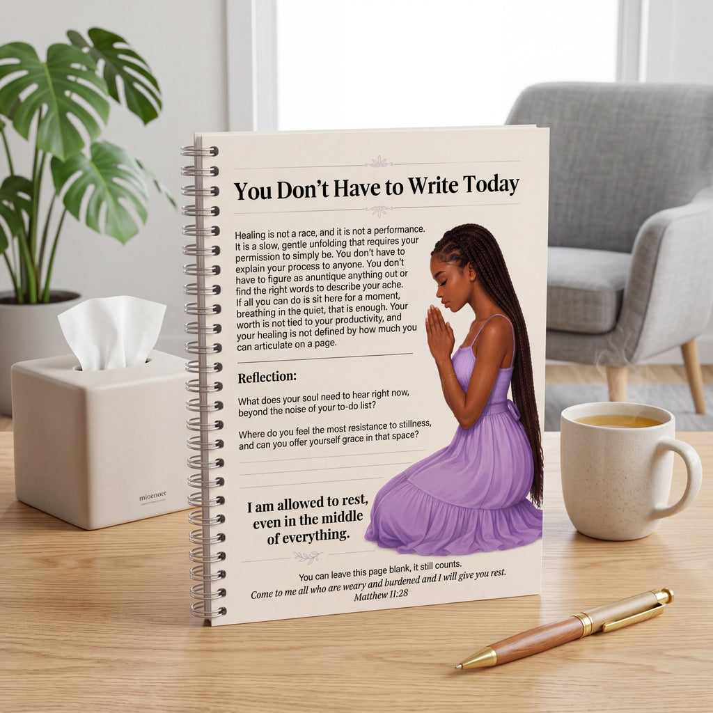 You Don't Have to Write Today  No Pressure Journal Page for Teen Girls | Printable Faith-Based Rest Page | Digital Download