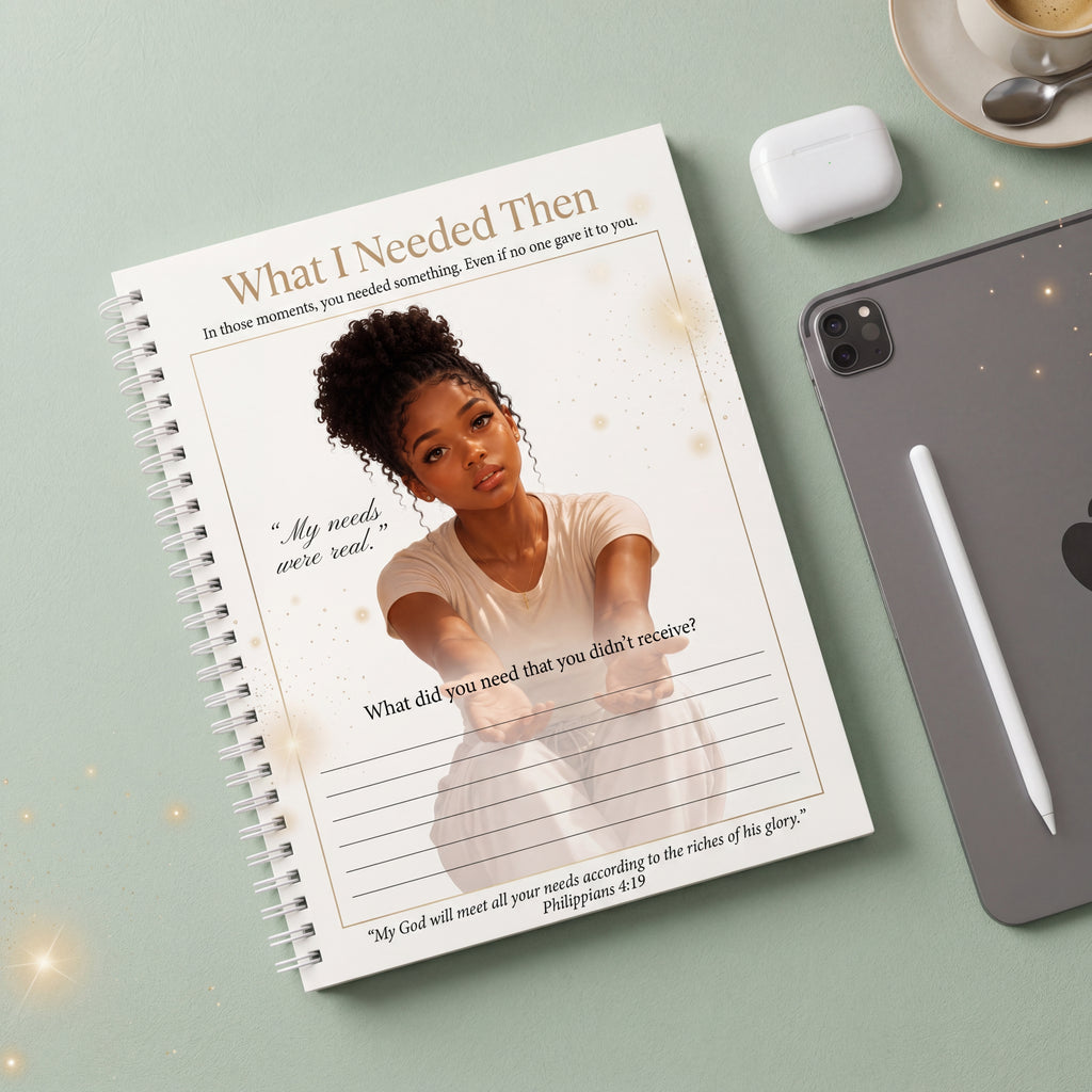 Black Young Adult Christian Healing Journal Page | Faith Based Inner Child Therapy Prompt | Mental Health Prayer Worksheet | Self Care Printable
