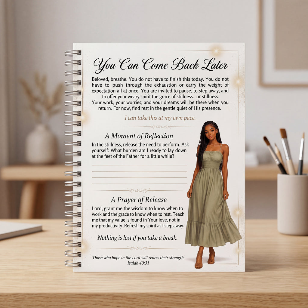 You Can Come Back Later No Pressure Journal Page for Teen Girls | Printable Faith-Based Permission Page | Healing Digital Download