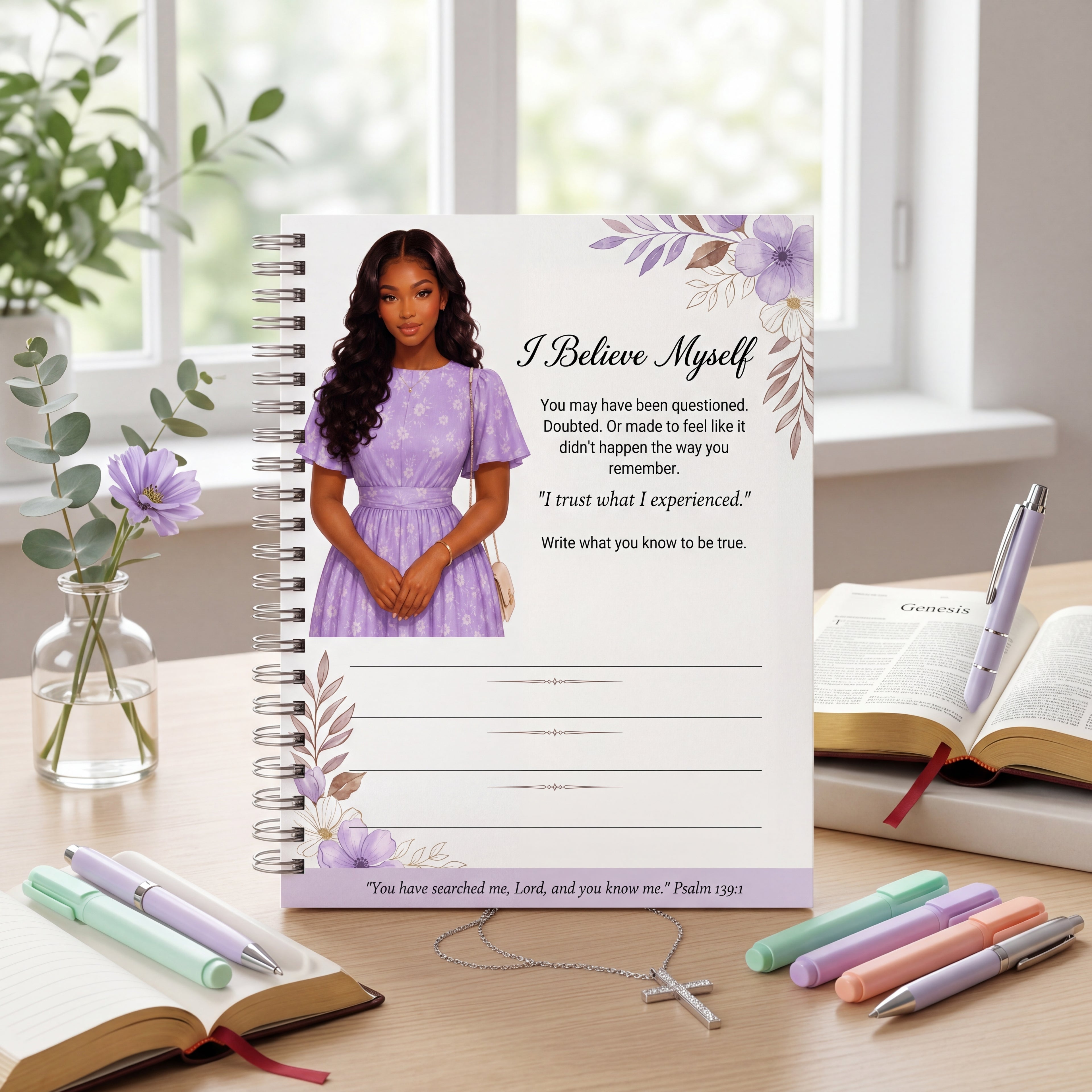 Black Young Adult  Journal Page Printable | Black Woman Affirmation Worksheet | Gaslighting Recovery & Self Trust | Mental Health Digital PDF