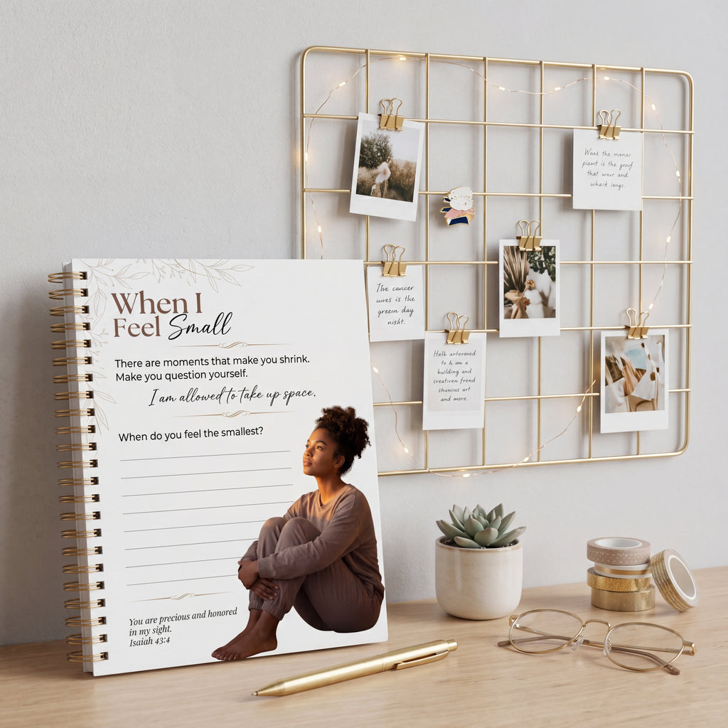 Black Young Christian Journal Page Mental Health Faith Printable Bible Verse Self Worth Worksheet Isaiah 43:4 Affirmation Self Care PDF