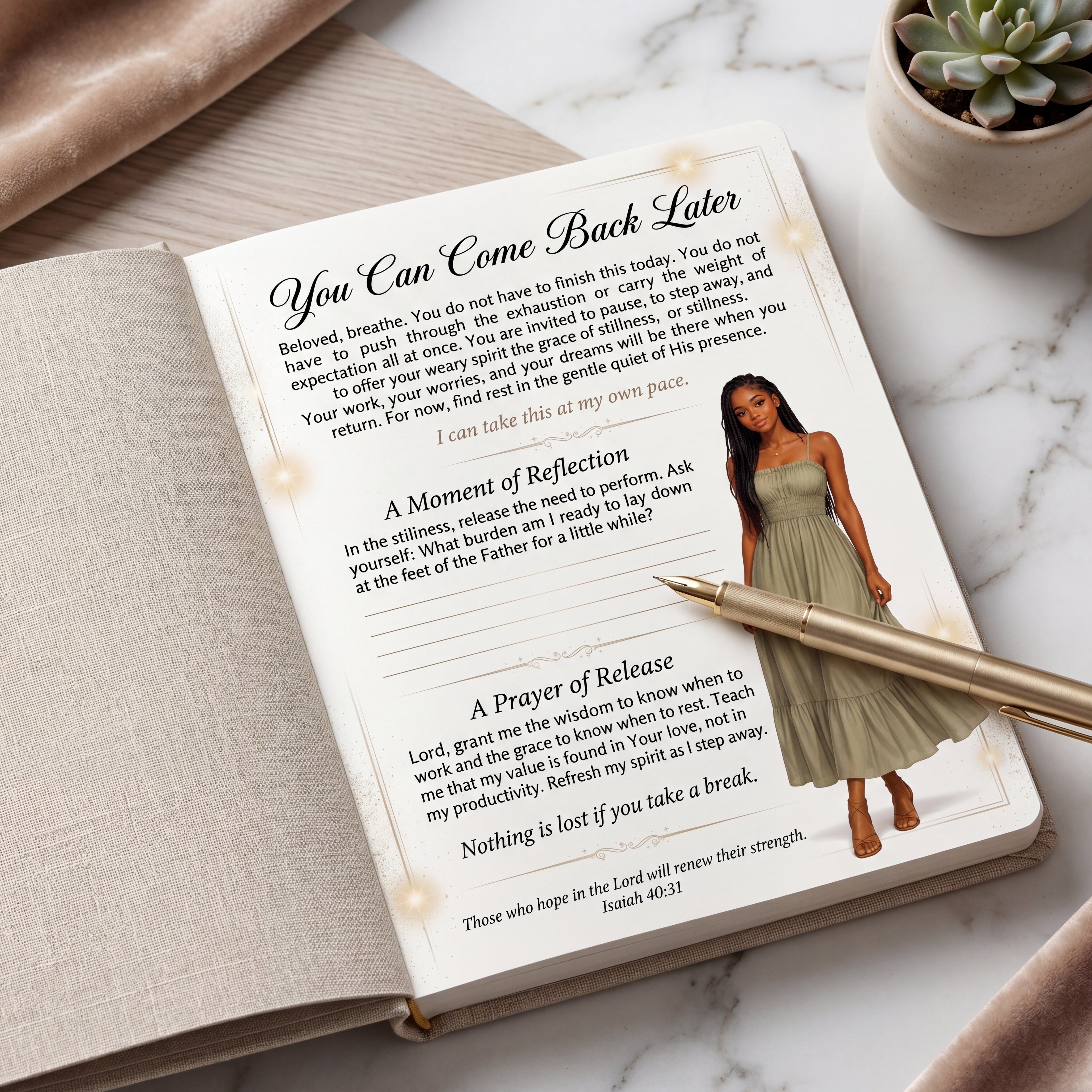 Healing Starter Bundle  Faith-Based Journal Pages for Teen Girls | No Pressure Pages + Guided Journal | Printable Digital Download