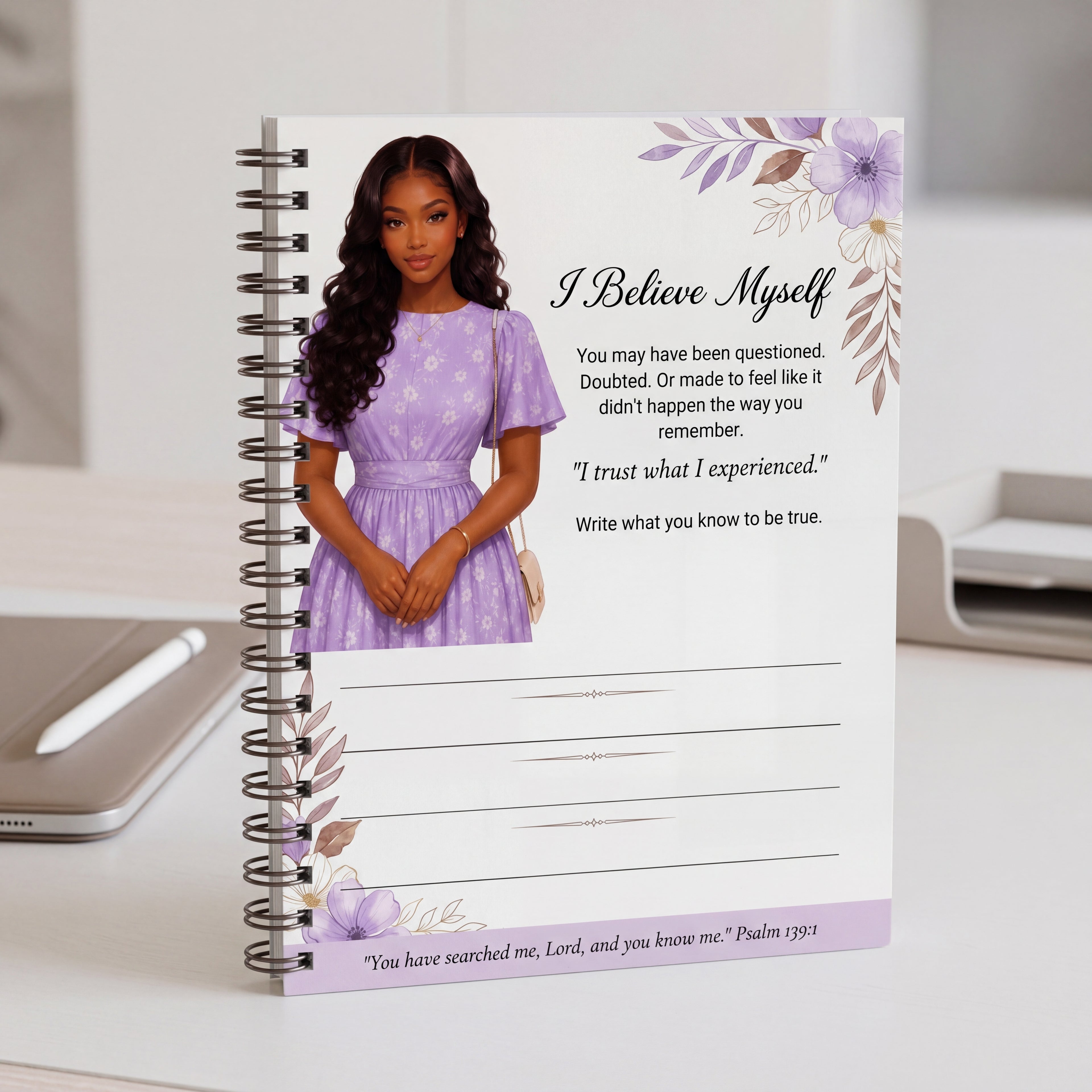 Just a Book and a Pen - Complete Healing Journal Collection for Teen Girls | 10 Printable Faith-Based Journal Pages | Digital Download Bundle