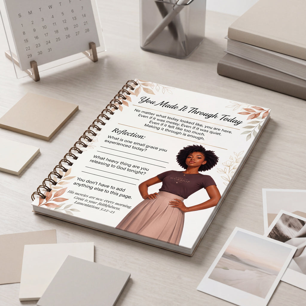 You Made It Through Today  No Pressure Journal Page for Teen Girls | Printable Faith-Based Affirmation Page | Daily Healing Digital Download