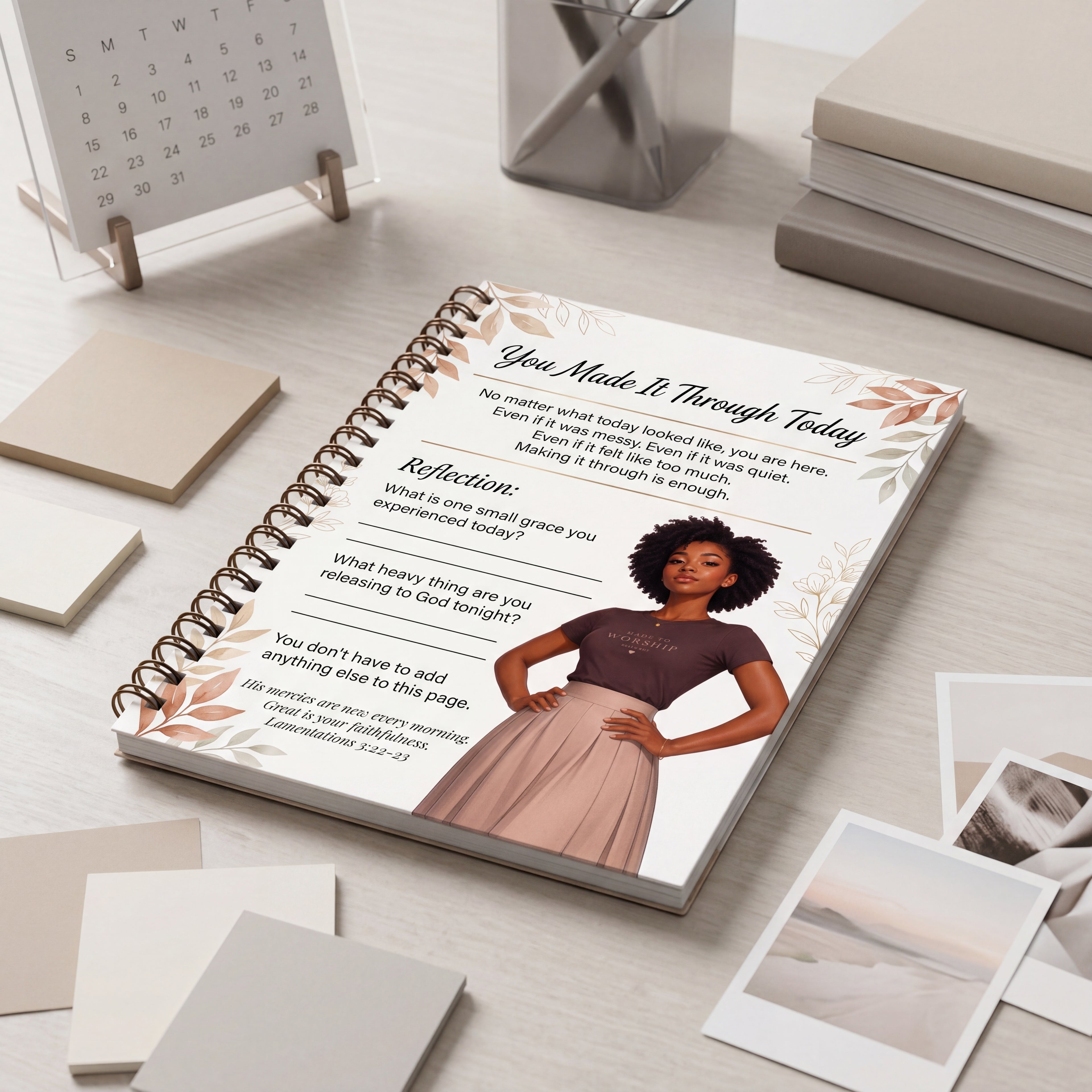 You Made It Through Today  No Pressure Journal Page for Teen Girls | Printable Faith-Based Affirmation Page | Daily Healing Digital Download