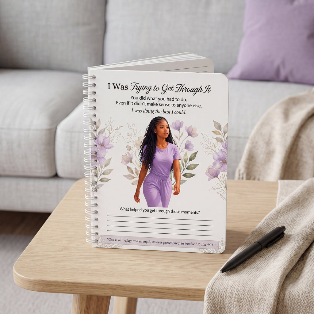 Black Young Adult Healing Journal Page, Christian Mental Health Printable, Prayer Journal Insert, Psalm 46:1, Therapy Worksheet Digital Download