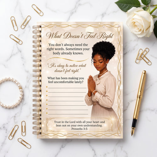 Black Young Adult  African American Prayer Journal Page, Christian Mental Health Worksheet, Proverbs 3:5 Bible Study Printable, Black Woman Devotional PDF