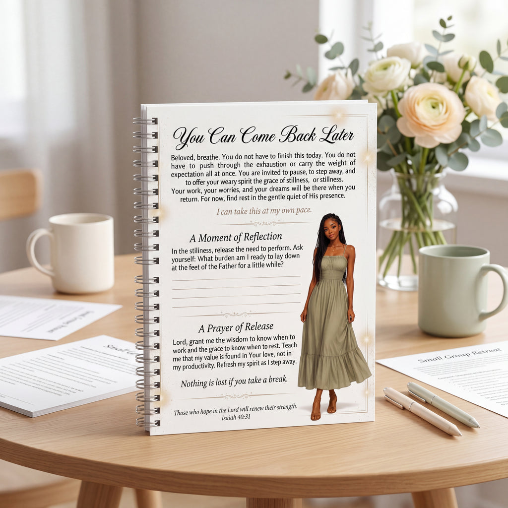 You Can Come Back Later No Pressure Journal Page for Teen Girls | Printable Faith-Based Permission Page | Healing Digital Download