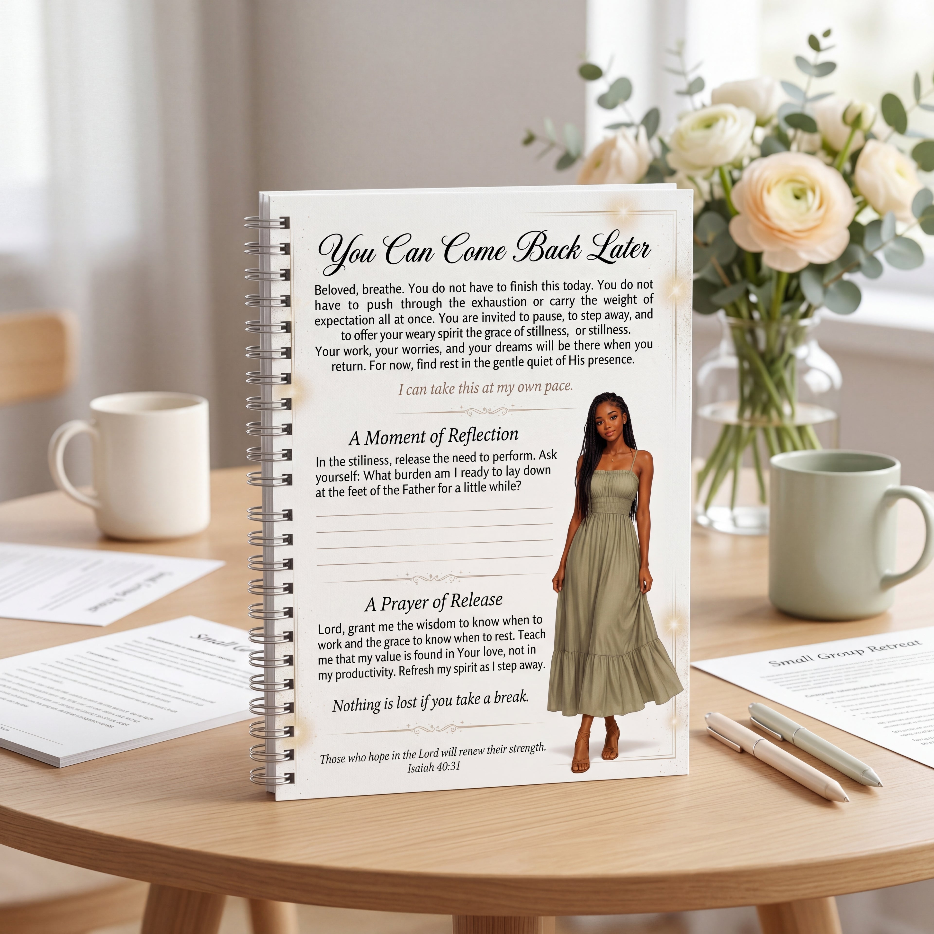 You Can Come Back Later No Pressure Journal Page for Teen Girls | Printable Faith-Based Permission Page | Healing Digital Download