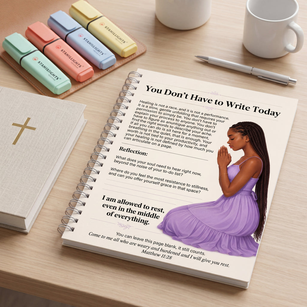 Just a Book and a Pen Full Collection Bundle | 15 Healing Journal Pages for Teen Girls | Complete Printable Faith-Based Journal | Digital Download
